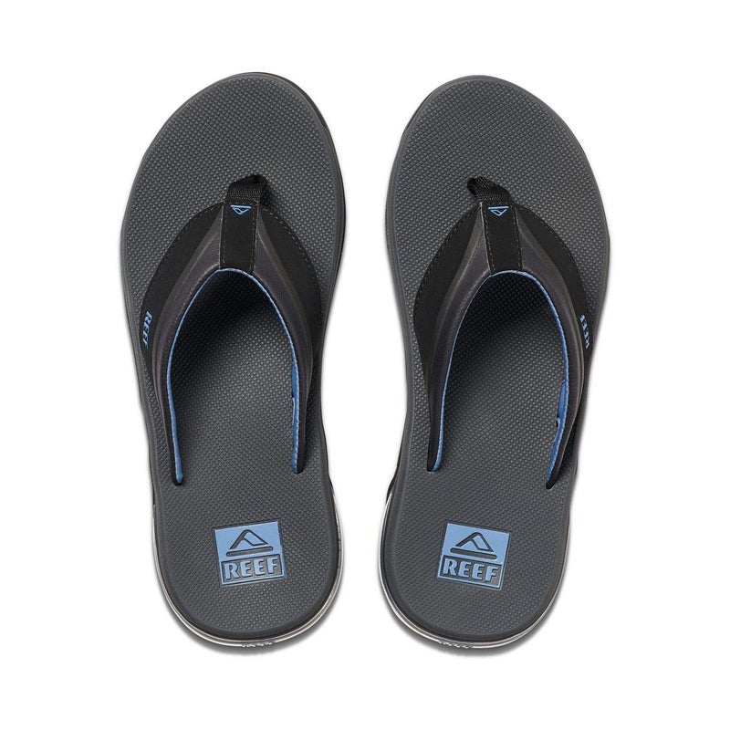 Reef Anchor Mens Beach Flip Flop, Water Friendly, Cushioning Heel Airbag, Grey/Blue, 13 - Image 3